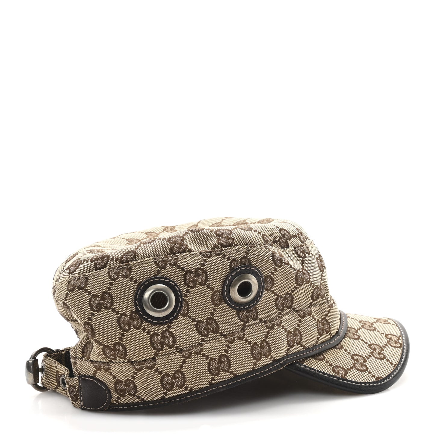 Monogram Military Hat L Brown