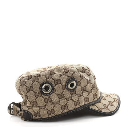 Gucci Monogram Military Hat L Brown 6 of 8
