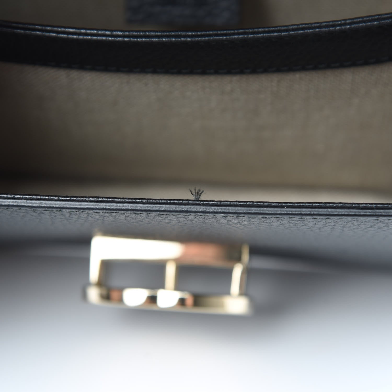 Gucci Dollar Calfskin Small Interlocking G Shoulder Bag Black 11 of 11