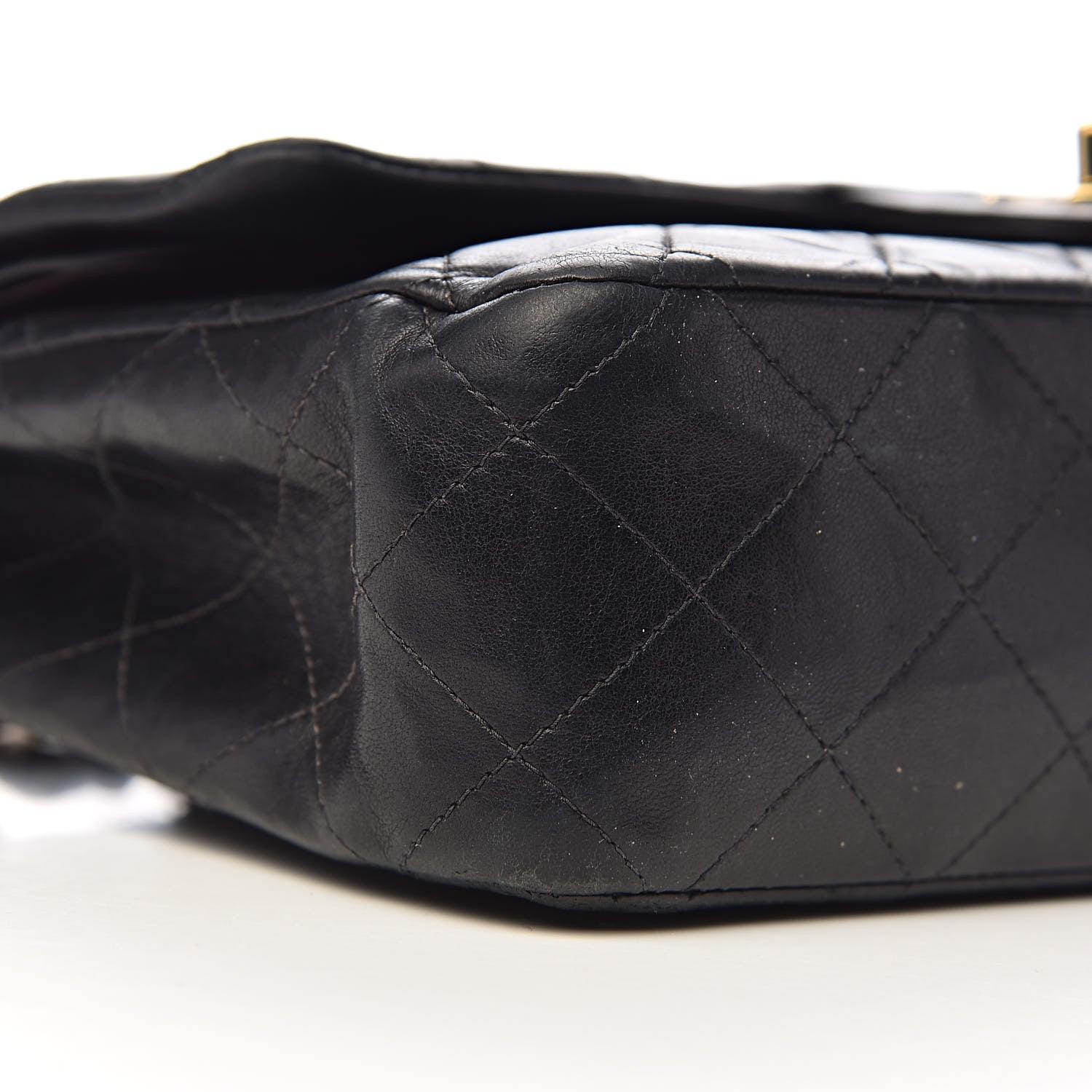 Chanel Lambskin Quilted Medium Double Flap Black 23 of 26