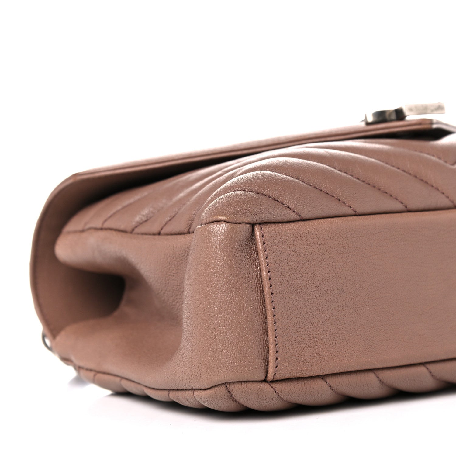 Saint Laurent Sheepskin Matelasse Chevron Monogram Medium College Bag Fard 9 of 14