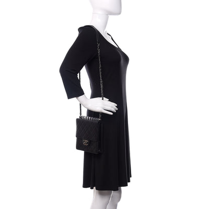 Chanel Goatskin Quilted Acrylic Beads Flap Black 2 of 10