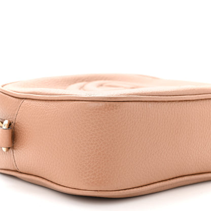 Gucci Pebbled Calfskin Small Soho Disco Bag Camelia 9 of 12