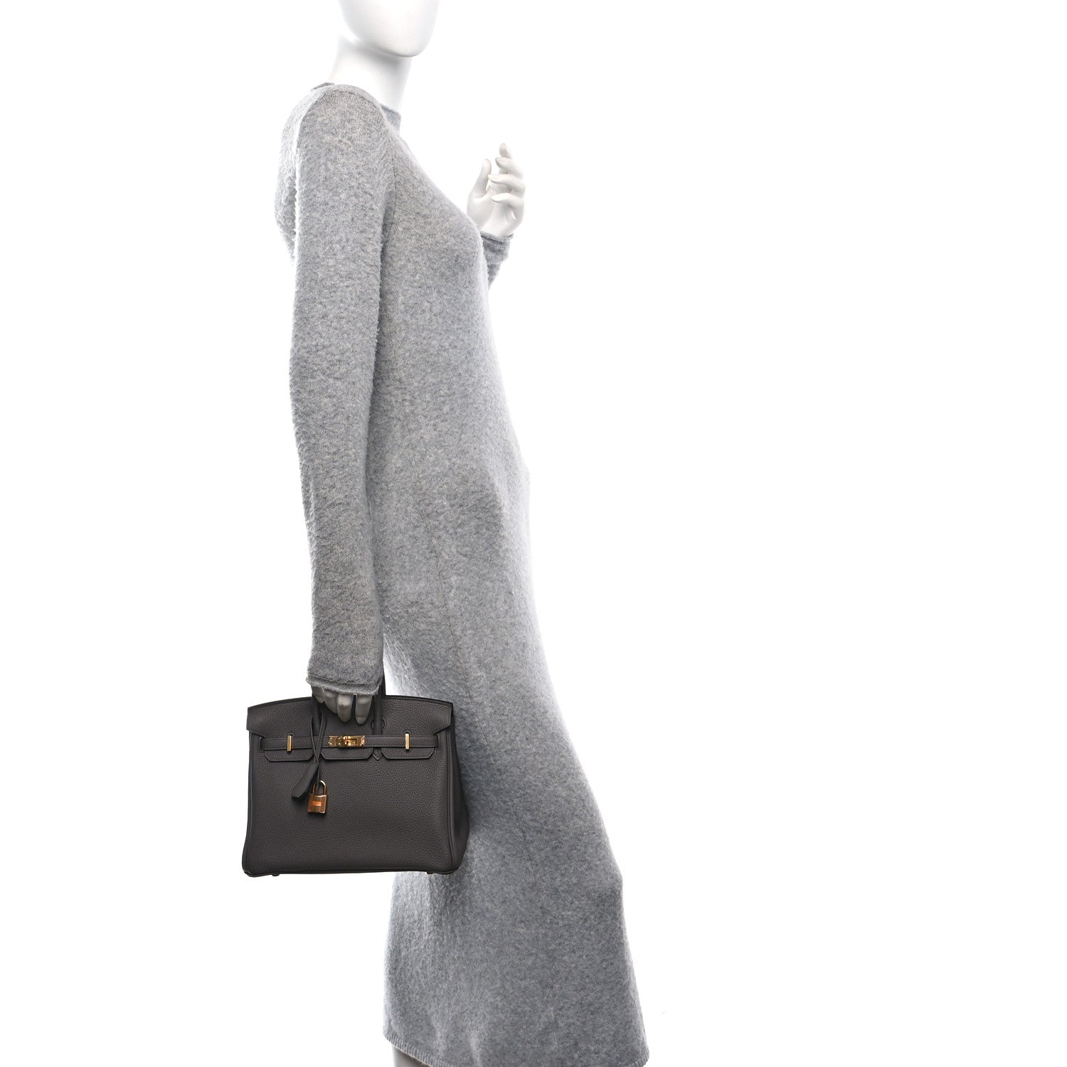 Hermes Togo Birkin 25 Etain 2 of 13