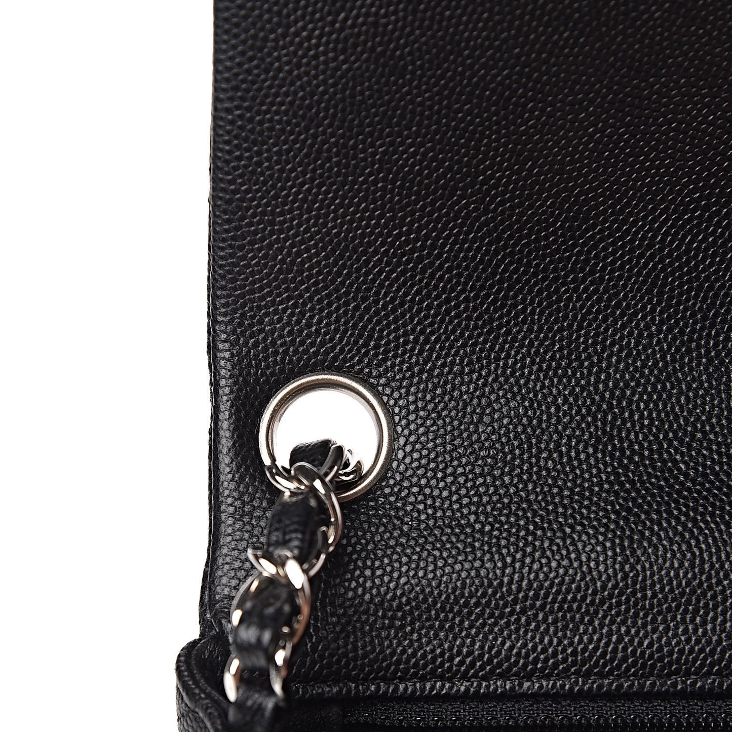 Caviar Quilted Mini Square Flap Black