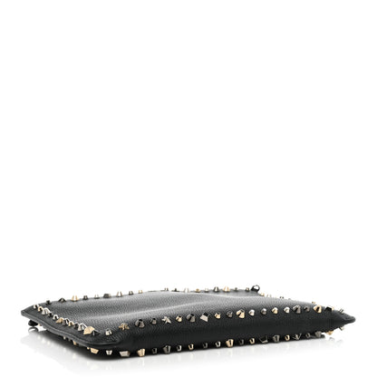 Christian Louboutin Calfskin Empire Trashmix Spike Loubiclutch Clutch Black 4 of 13