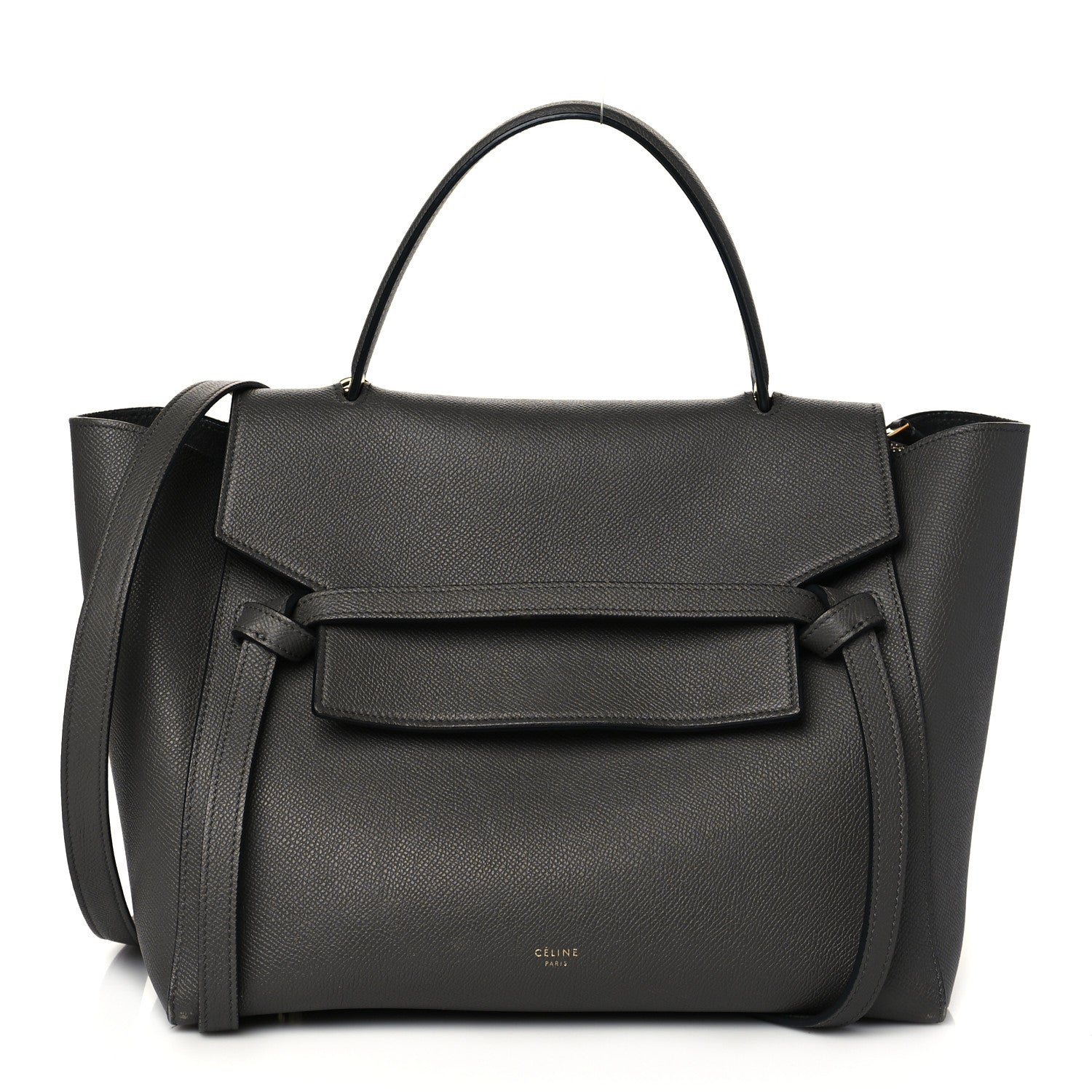 Celine Grained Calfskin Mini Belt Bag Grey 1 of 10