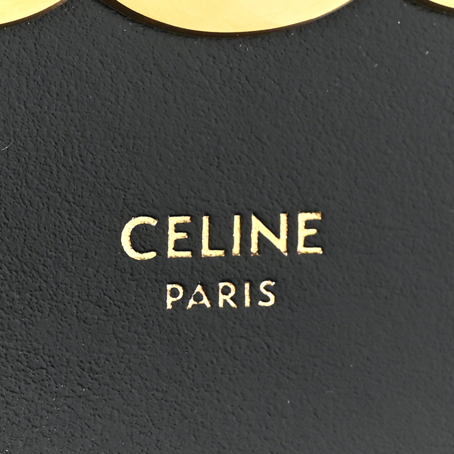 Shiny Calfskin Mini Chain Claude Black