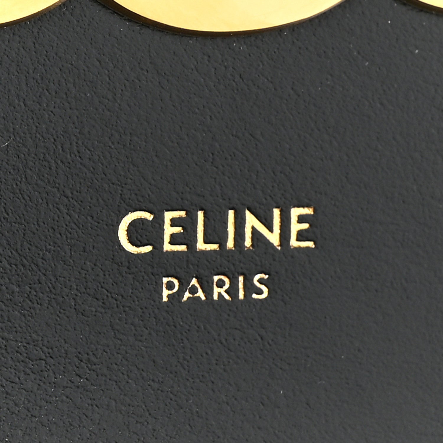 Celine Shiny Calfskin Mini Chain Claude Black 6 of 8