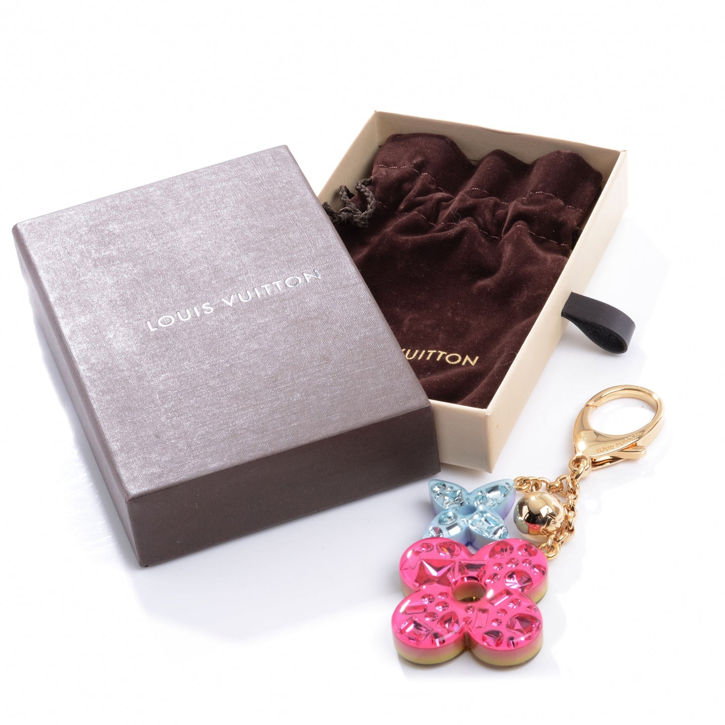 Resin Strass Glam Flower Bag Charm