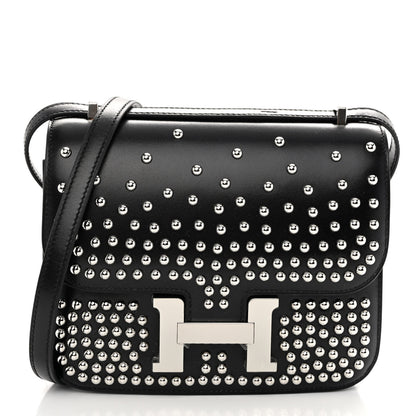 Hermes Box Studded Clouté Constance 18 Black 3 of 12