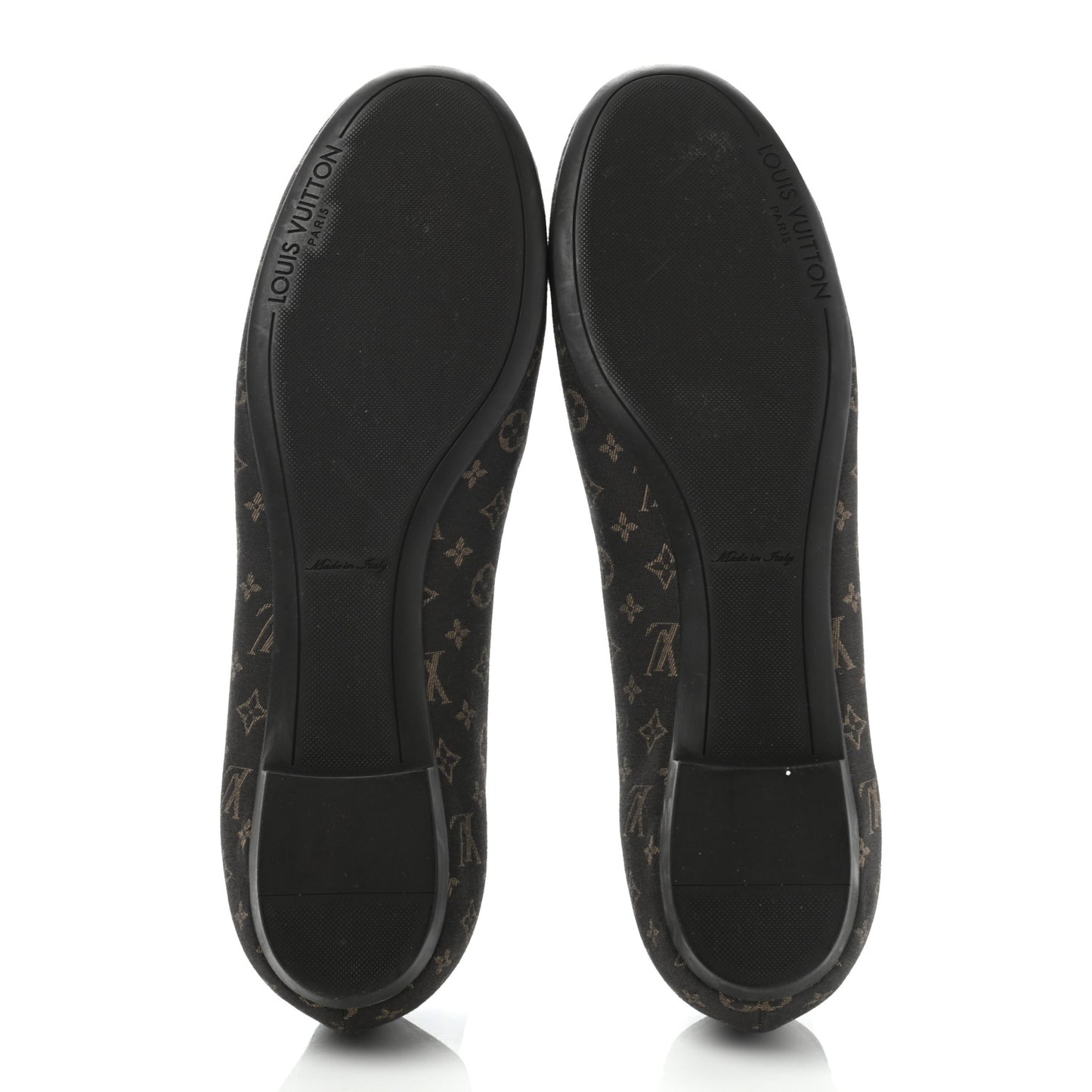 Monogram Debbie Ballerina Flats 39 Fusain