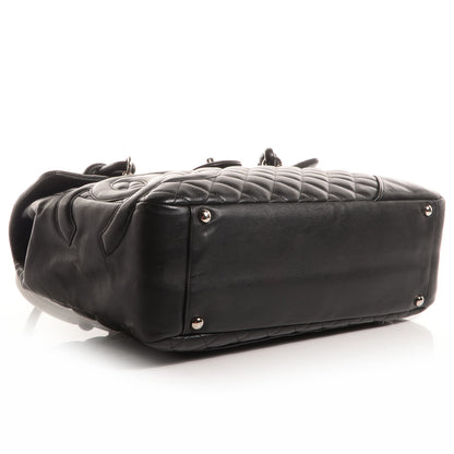 Chanel Calfskin Quilted Large Cambon Flap Black 5 of 8