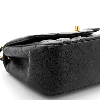 Chanel Caviar Quilted Mini Square Flap Black 9 of 10