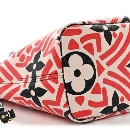 Louis Vuitton Monogram Giant Crafty Neverfull MM Creme Rouge Black 16 of 21