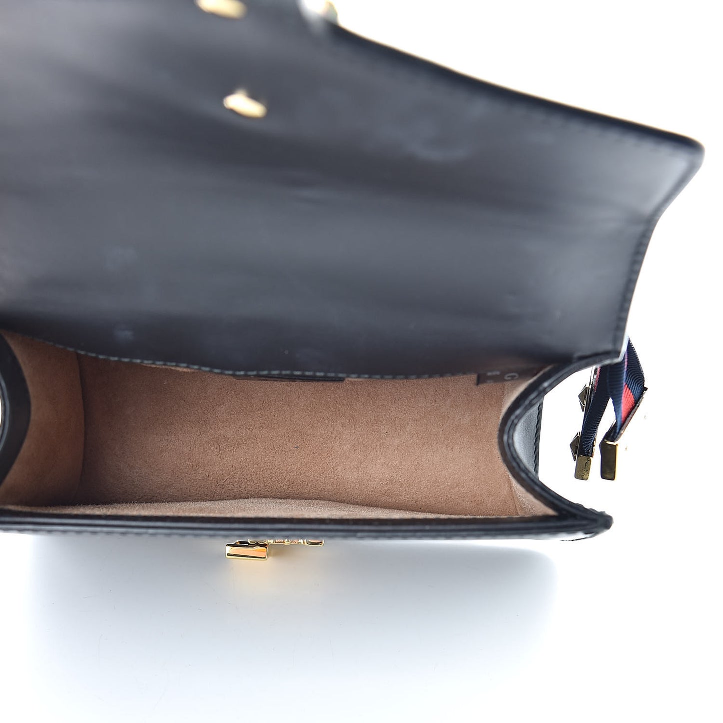 Calfskin Mini Sylvie Chain Shoulder Bag Black