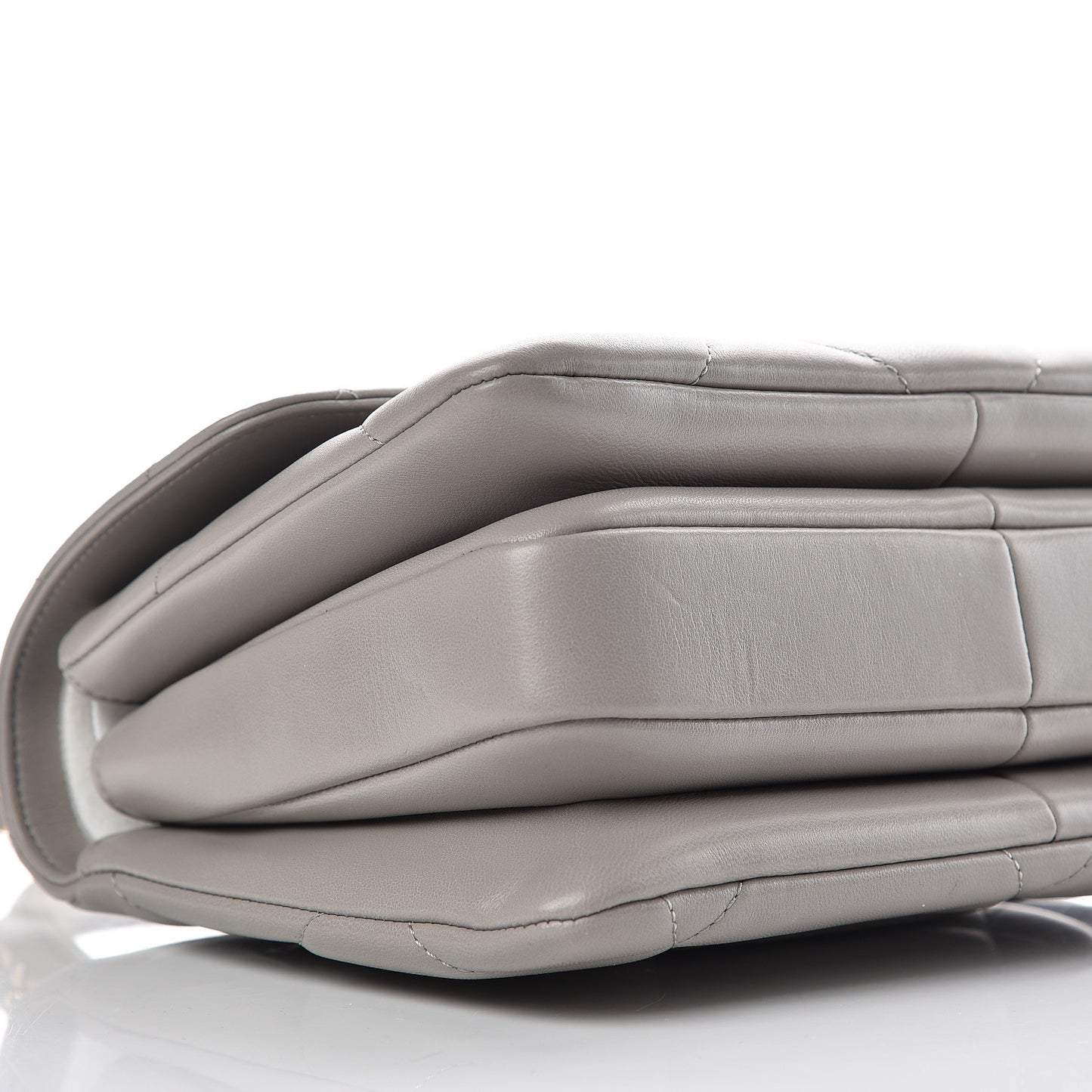 Lambskin Quilted Small Trendy CC Top Handle Flap Grey