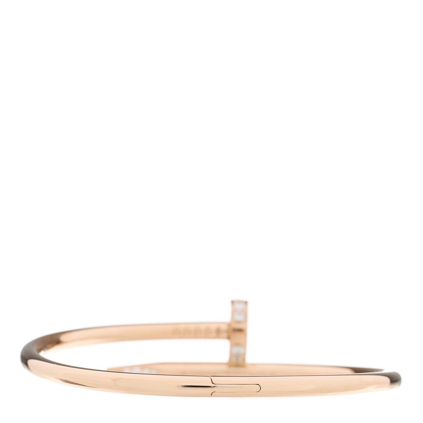 18K Pink Gold Diamond Juste Un Clou Bracelet 16