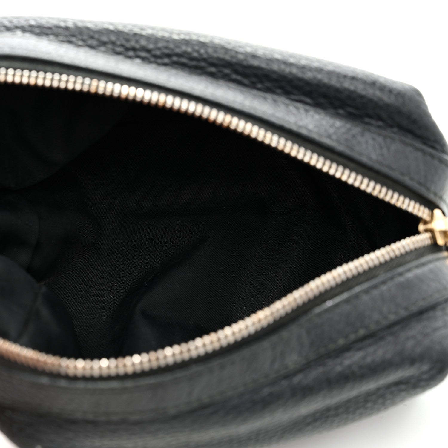 Gucci Pebbled Calfskin Medium Soho Cosmetic Case Black 5 of 7
