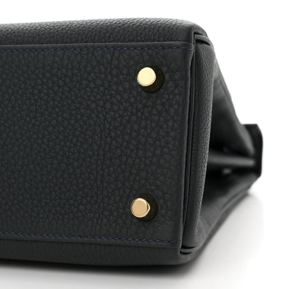 Hermes Togo Lizard Kelly Retourne Touch 25 Vert Rousseau Vert Cypress 9 of 12