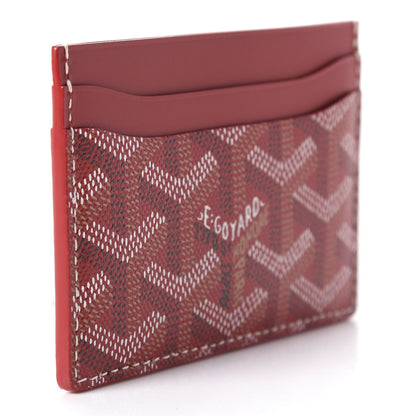 Goyard Goyardine Saint Sulpice Card Holder Red 3 of 7