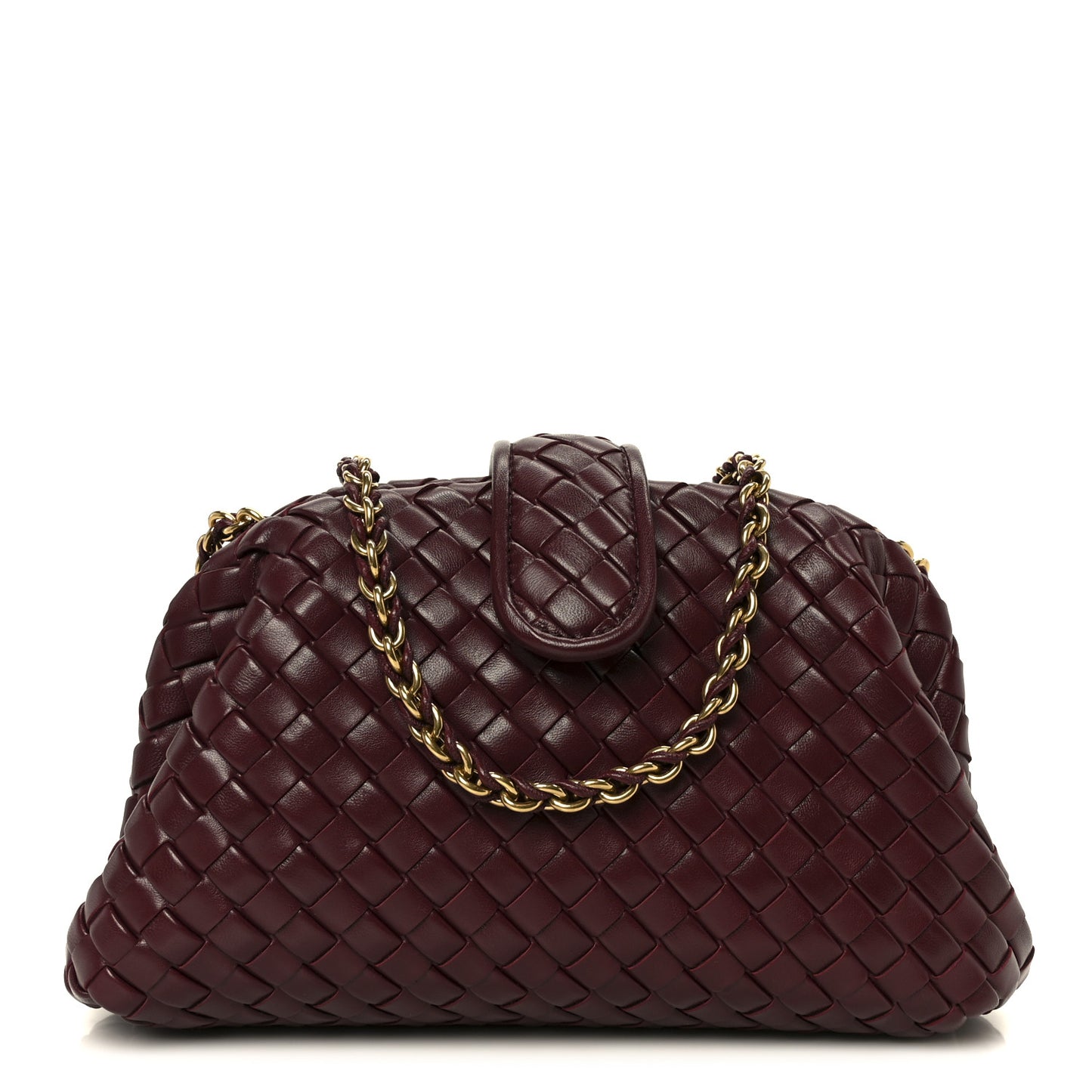 Nappa Intrecciato Teen The Lauren 1980 Clutch With Chain Barolo