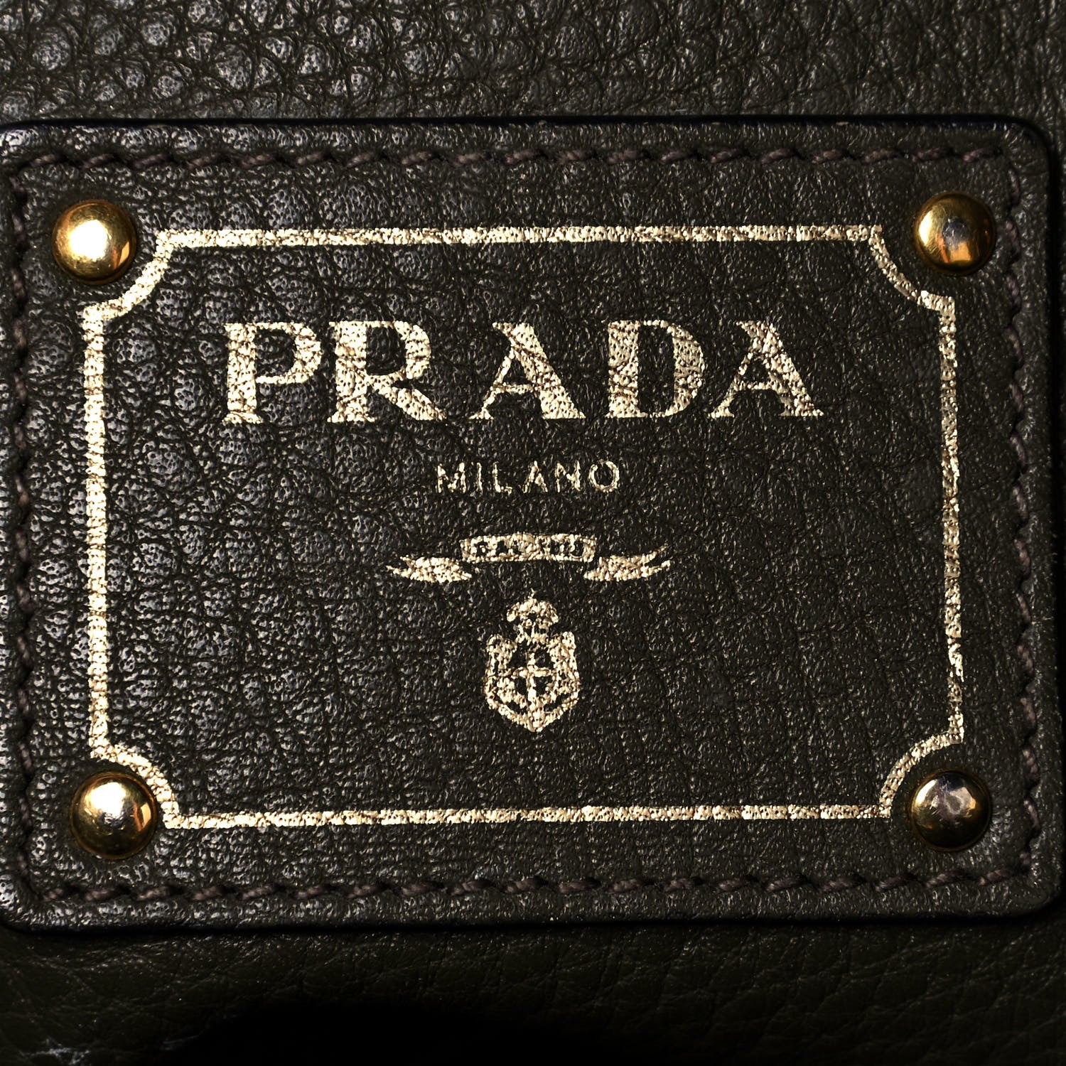 Prada Vitello Daino Shopping Tote Militare 6 of 16