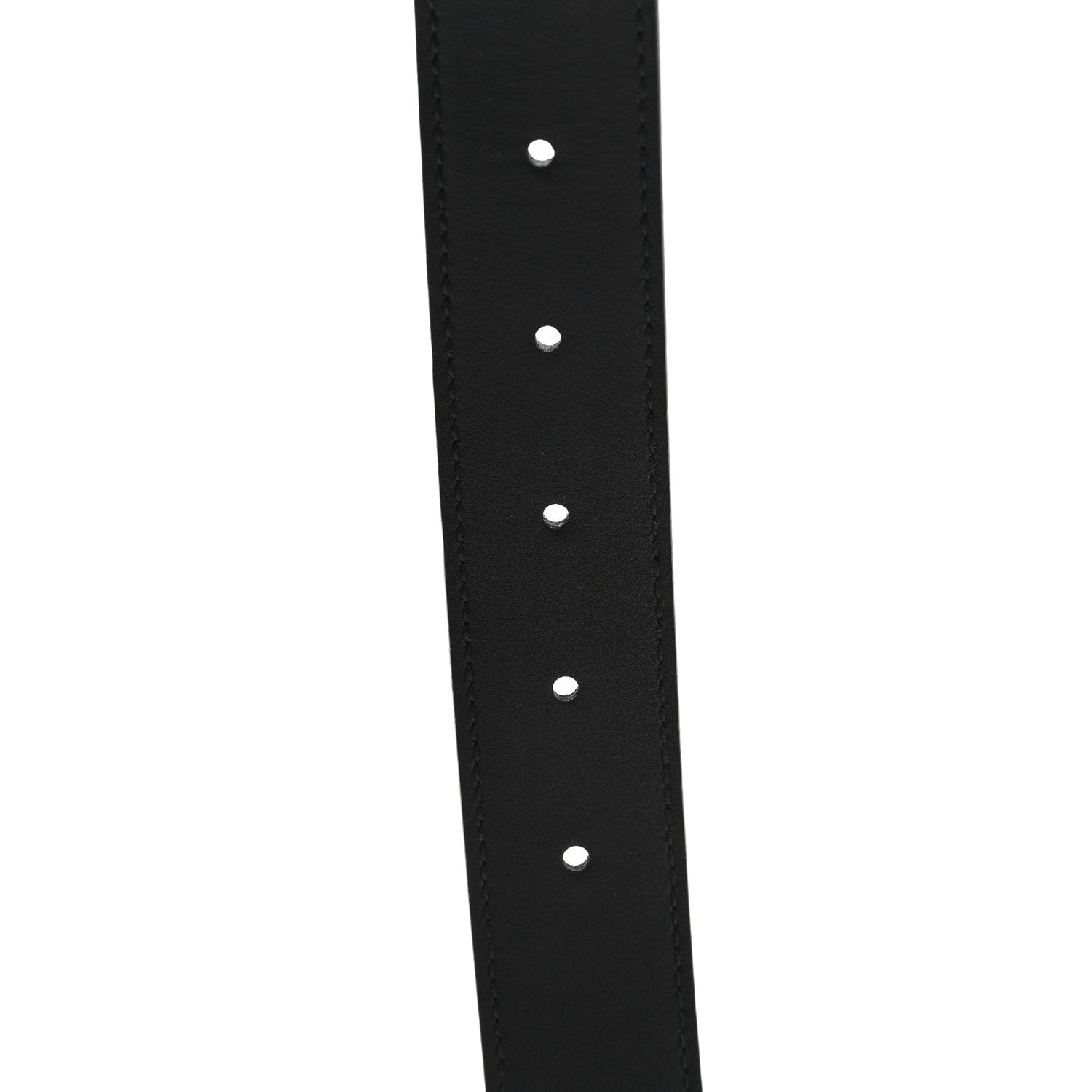 Gucci Azalea Calfskin Enamel Monochrome Double G 30mm Belt 105 42 Black 4 of 5