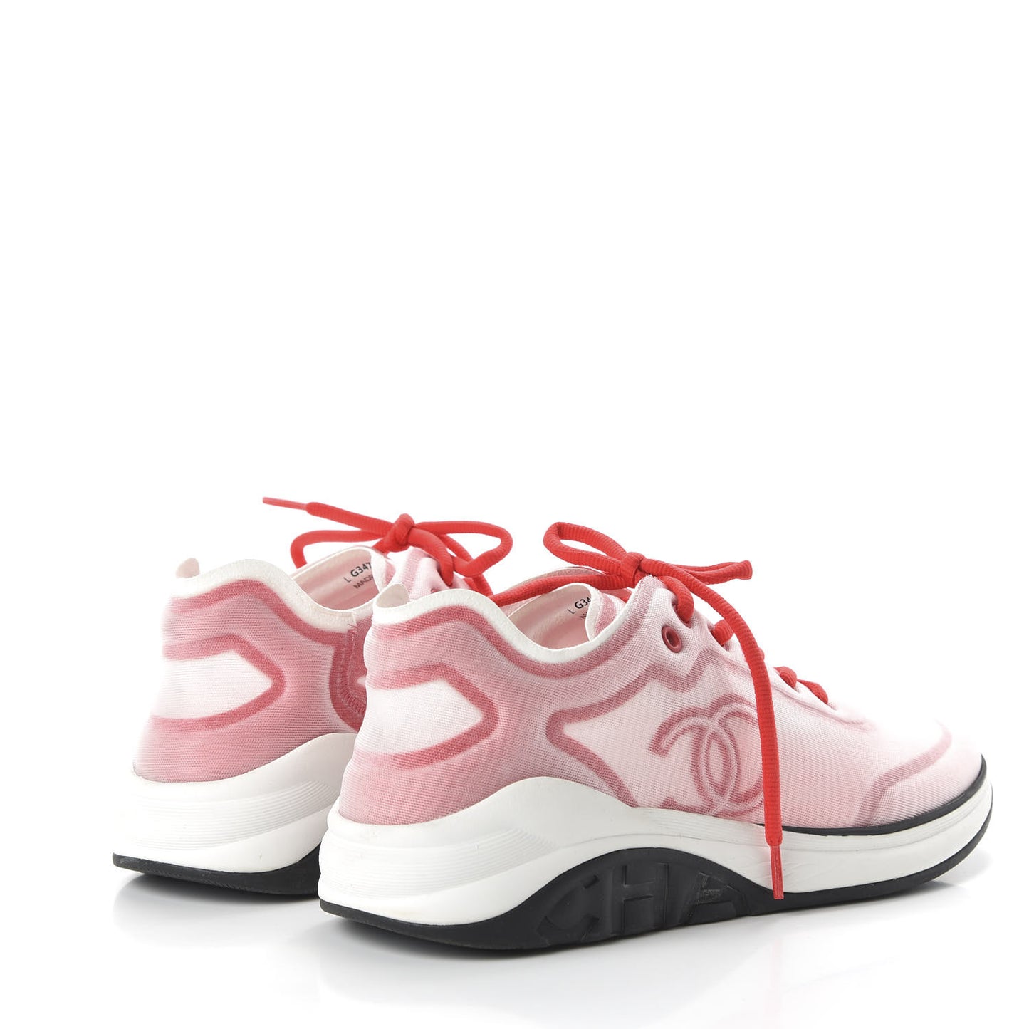 Lycra Fabric CC Sneakers 42 White Red