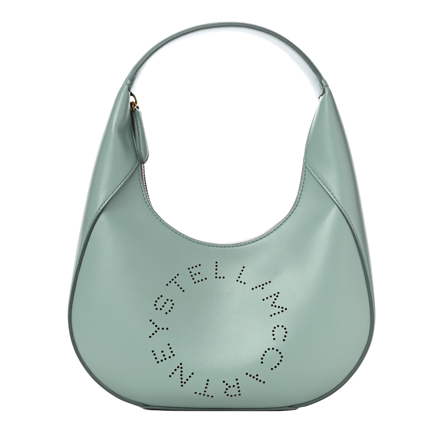 Stella McCartney Eco Alter Nappa Perforated Logo Small Hobo Mist 1 of 9