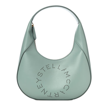 Stella McCartney Eco Alter Nappa Perforated Logo Small Hobo Mist 1 of 9