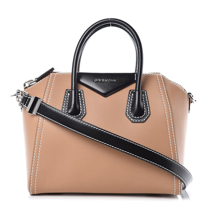 Givenchy Calfskin Small Topstitch Bi-Color Antigona Beige Black 1 of 10