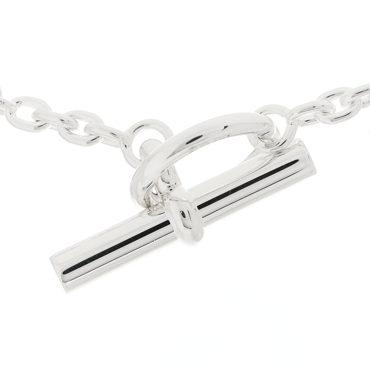 Hermes Sterling Silver Farandole Necklace 160 4 of 8