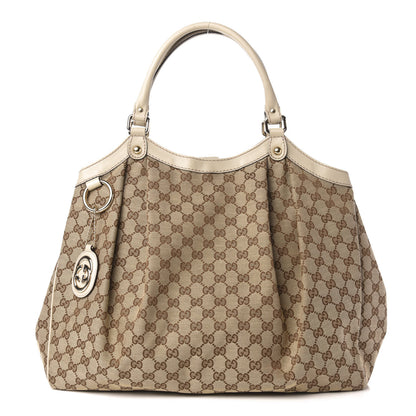 Gucci Monogram Large Sukey Tote Off White 1 of 11