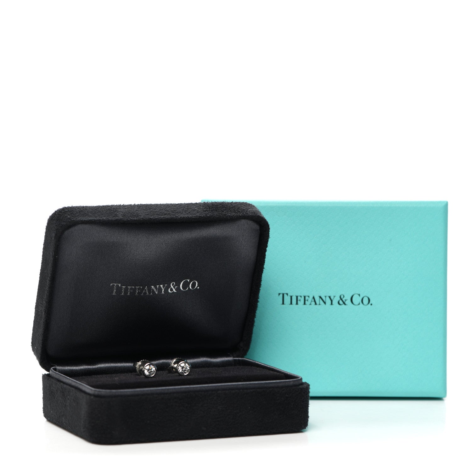 Tiffany Platinum Diamond .34ctw Elsa Peretti Diamonds By The Yard Earrings 5 of 5