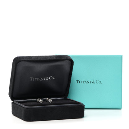 Tiffany Platinum Diamond .34ctw Elsa Peretti Diamonds By The Yard Earrings 5 of 5