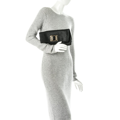 Louis Vuitton Calfskin Quilted Monogram Altair Clutch Black 2 of 8