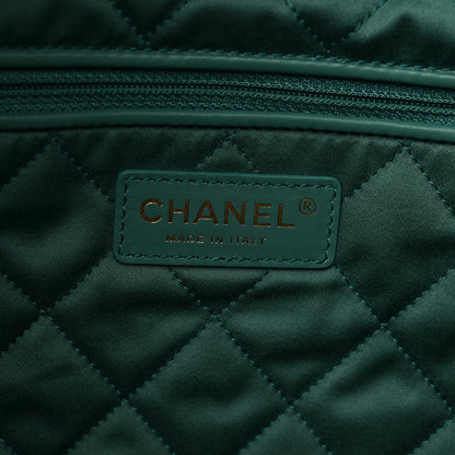 Chanel Shiny Calfskin Quilted Chanel 22 Green 7 of 10