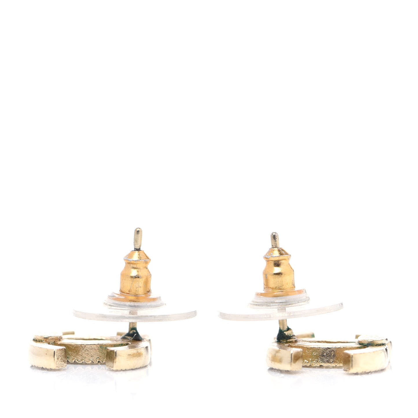 Crystal CC Earrings Gold