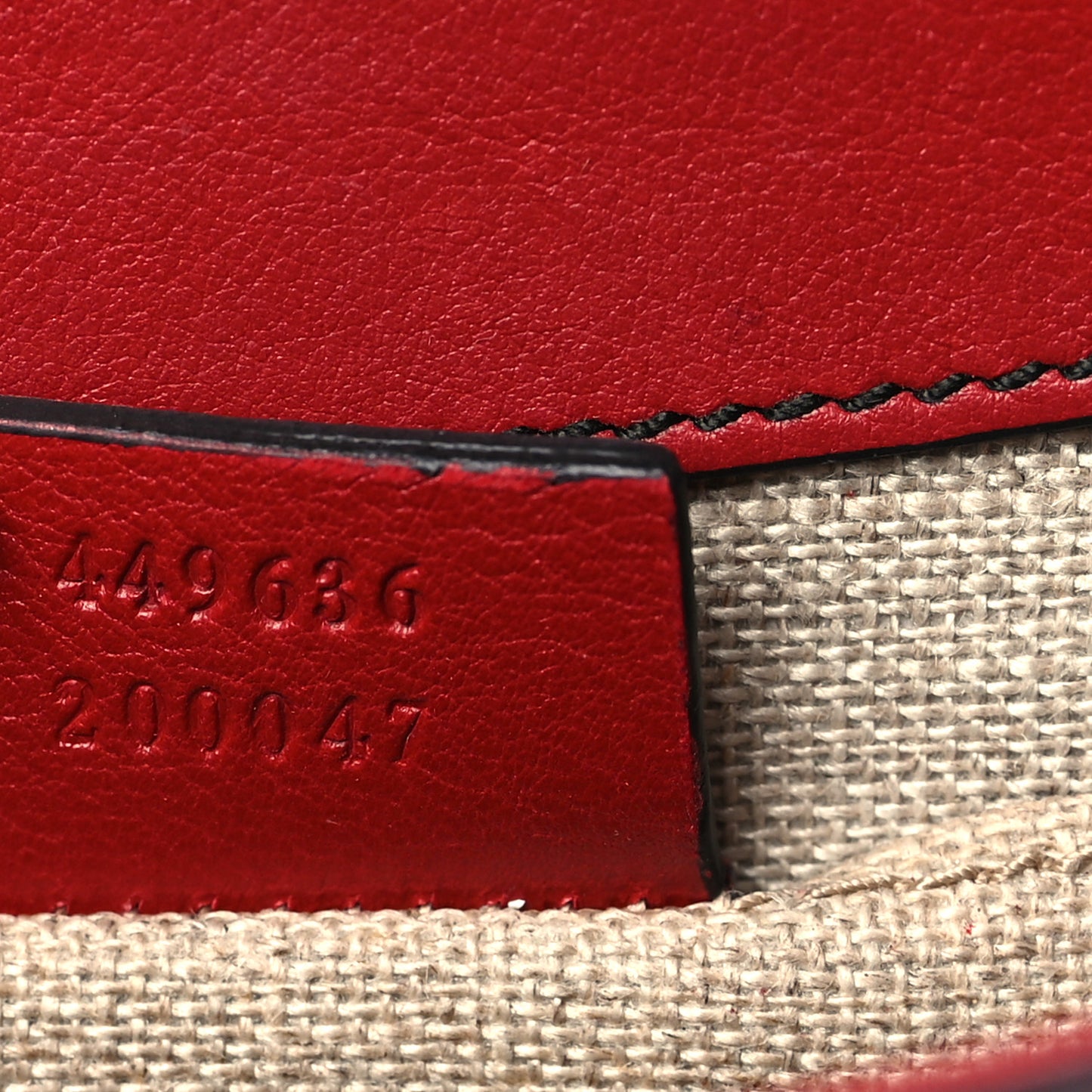 Soft Microguccissima Mini Emily Chain Shoulder Bag Rosso