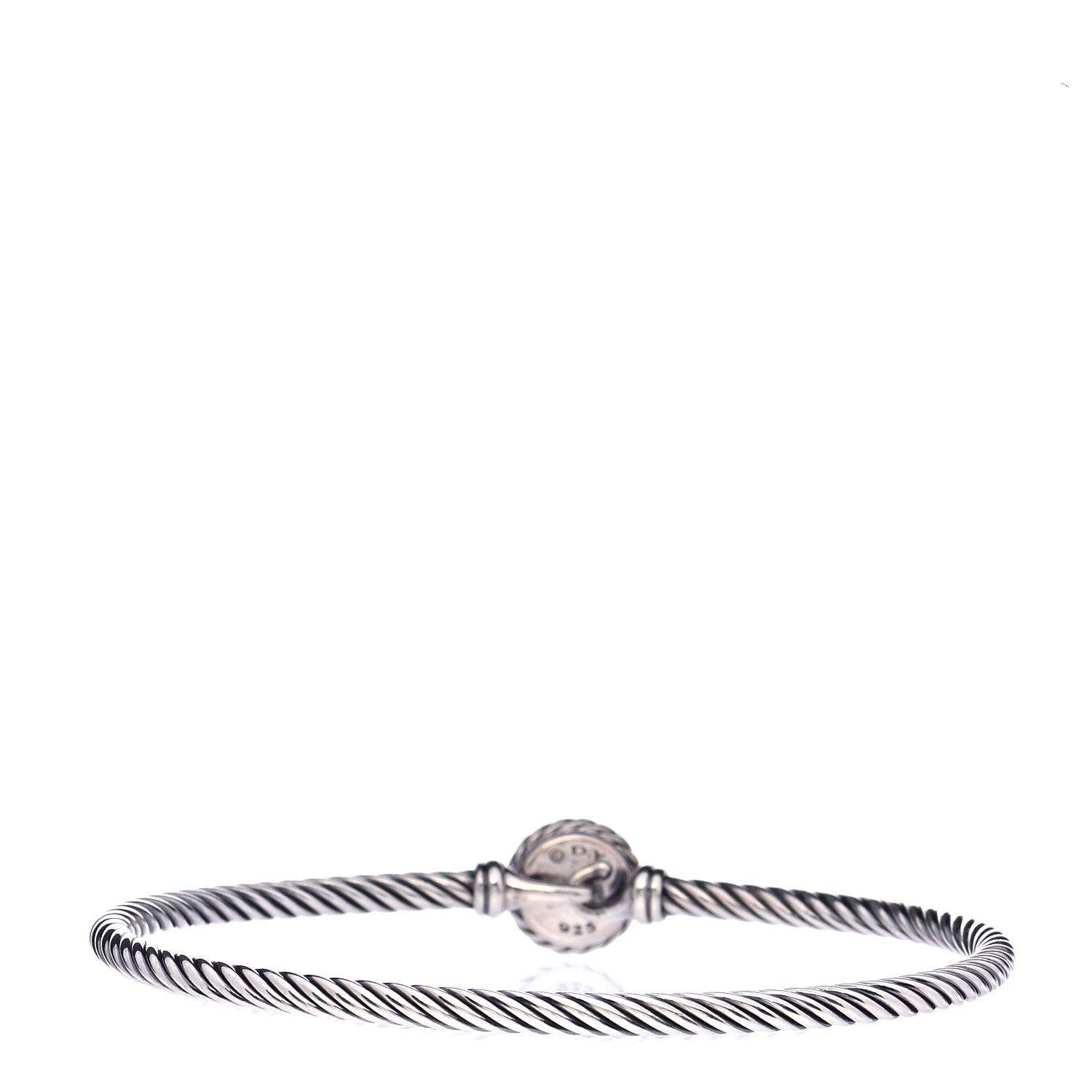 David Yurman Sterling Silver Black Orchid 3mm Chatelaine Bracelet 3 of 6