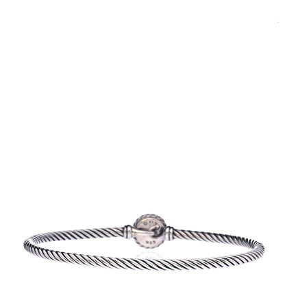 David Yurman Sterling Silver Black Orchid 3mm Chatelaine Bracelet 3 of 6