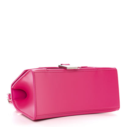 Balenciaga Shiny Box Calfskin Small Hourglass Top Handle Bag Acid Fuchsia 4 of 8