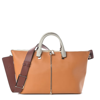 Chloe Smooth Calfskin Large Baylee Tote Yummy Cookie 1 of 9