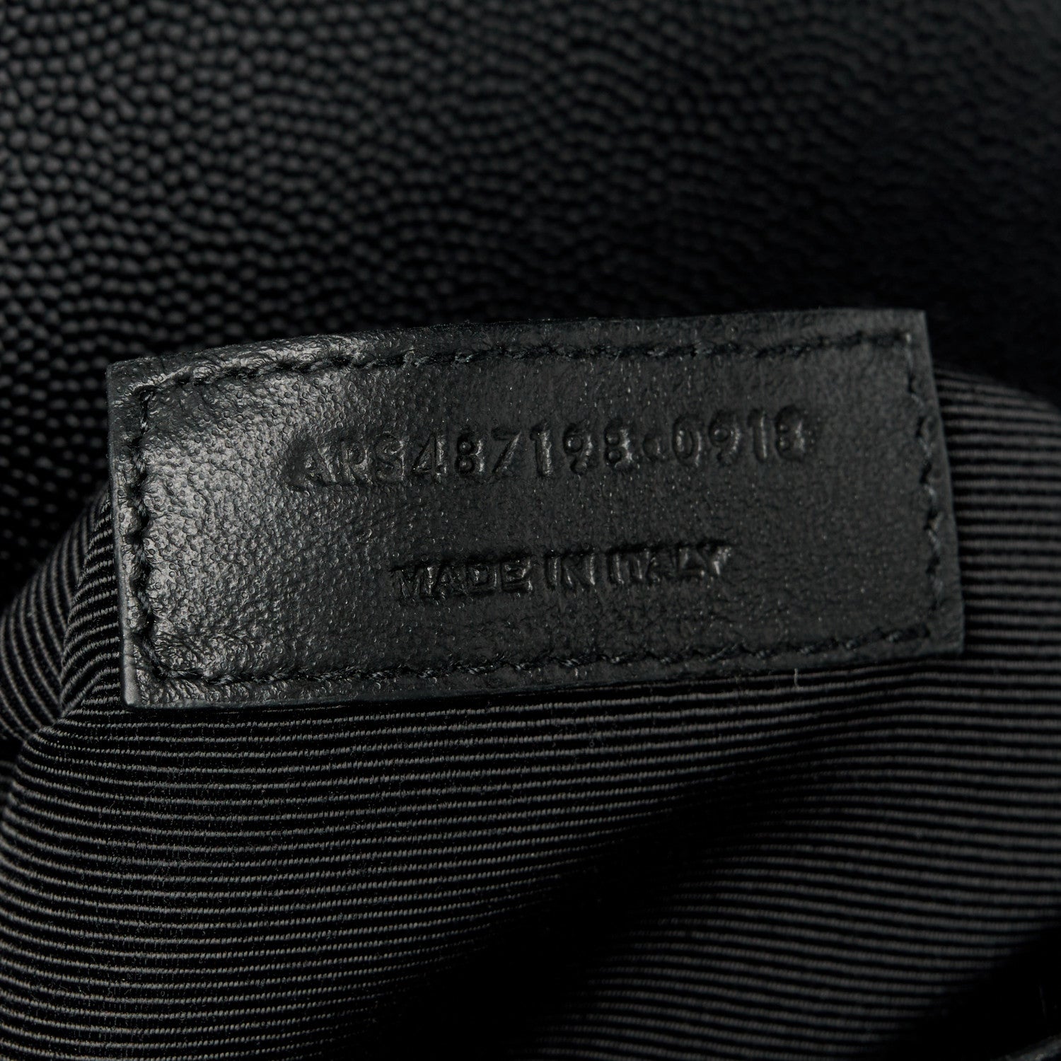Saint Laurent Grain De Poudre Textured Mixed Matelasse Large Triquilt Monogram Satchel Black 8 of 11