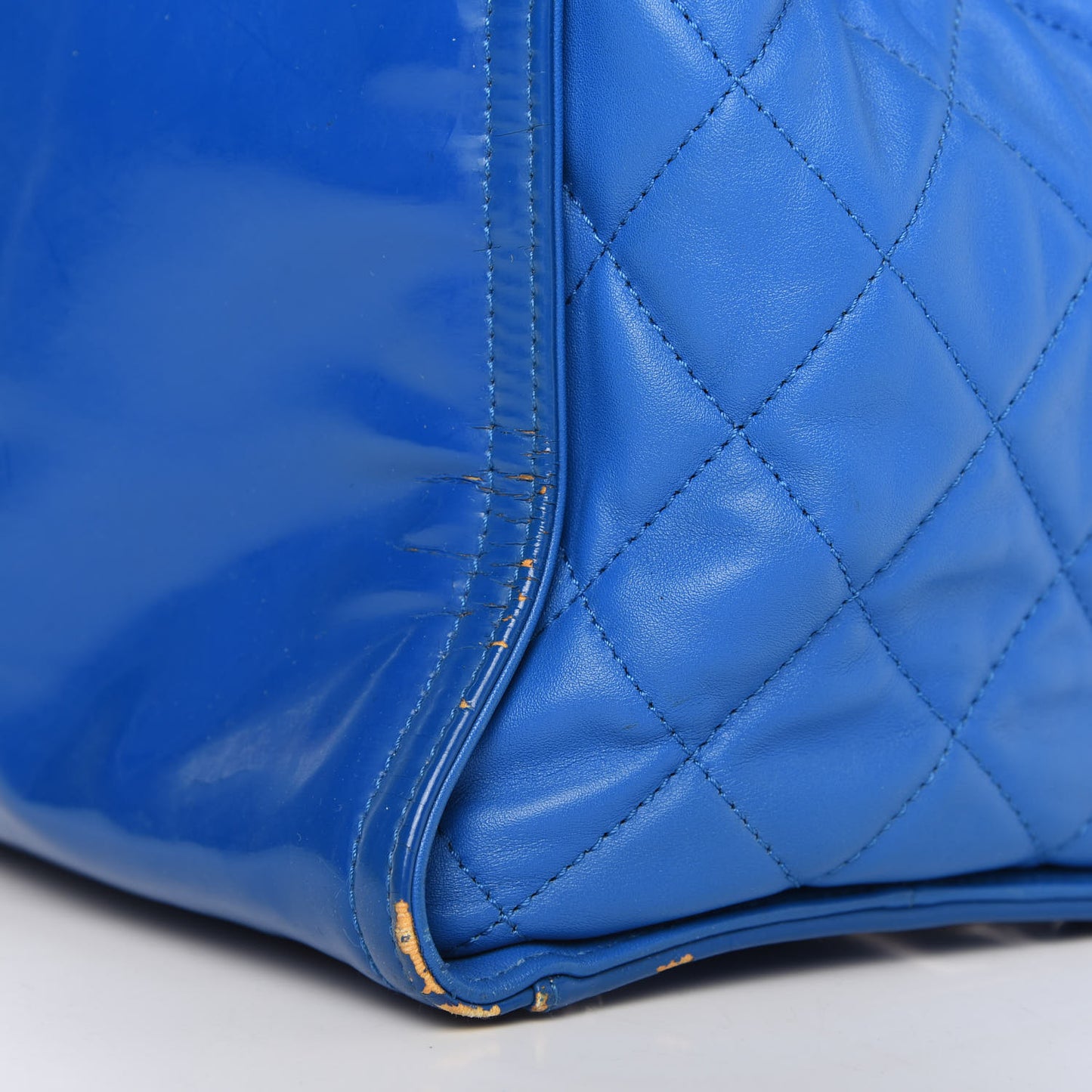 Vinyl Lipstick Tote Blue