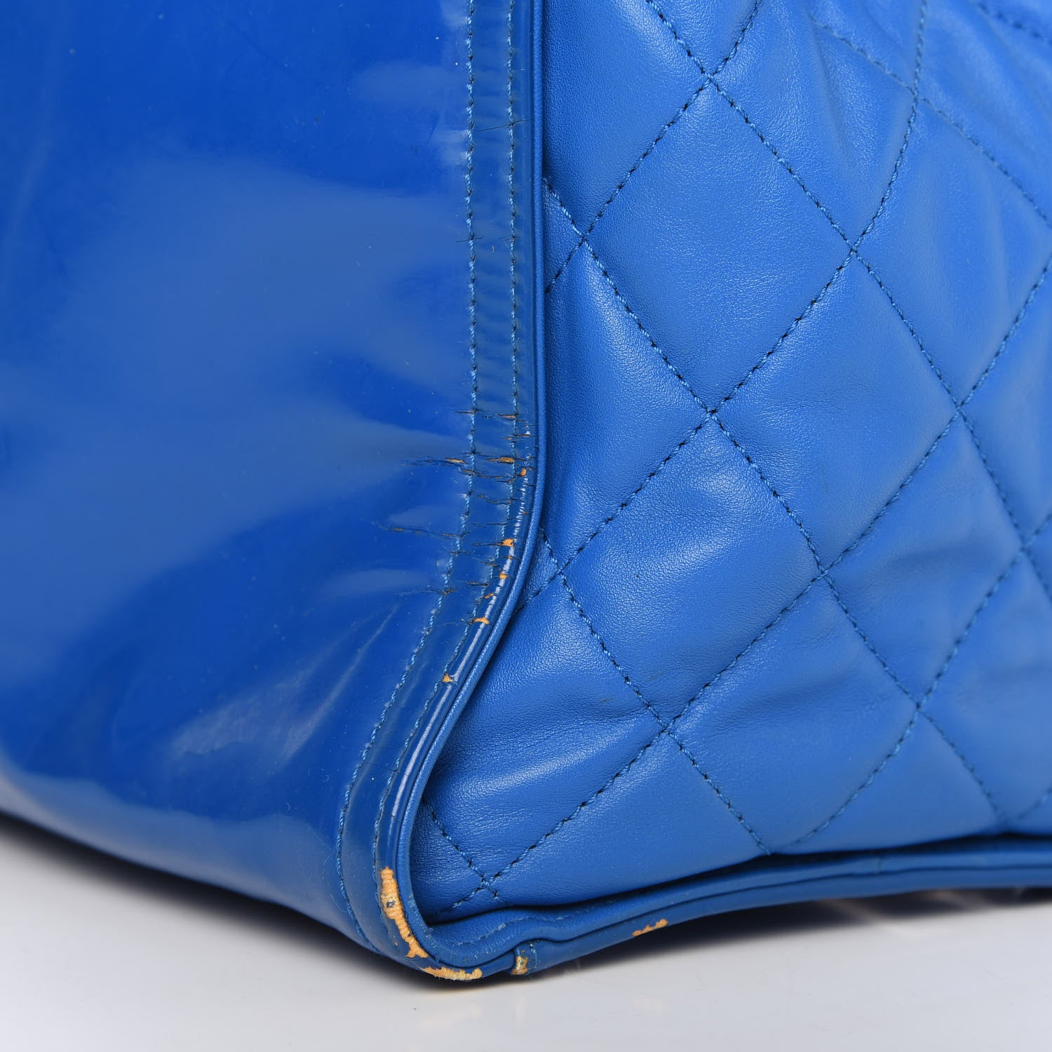 Chanel Vinyl Lipstick Tote Blue 15 of 15
