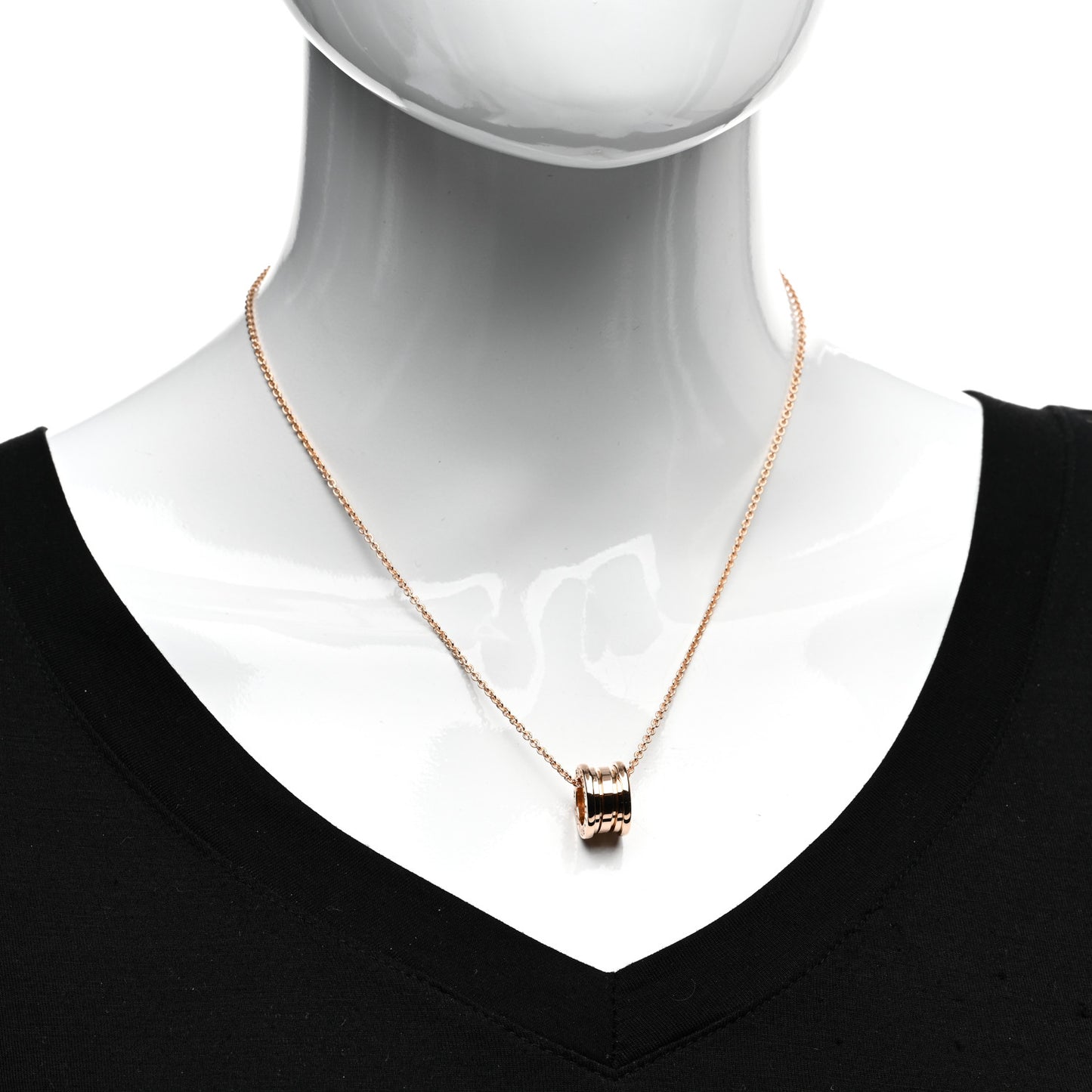 18K Rose Gold B.Zero1 Pendant Necklace