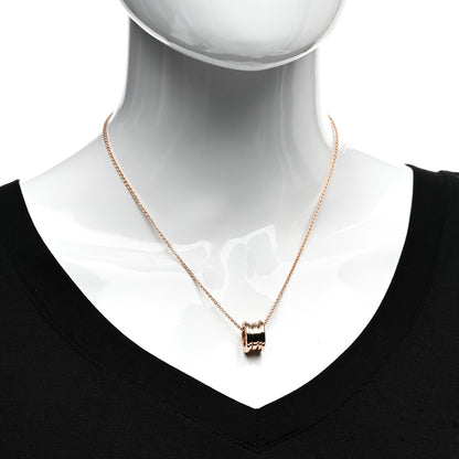 Bulgari 18K Rose Gold B.Zero1 Pendant Necklace 2 of 6
