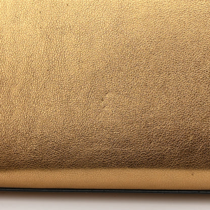 Saint Laurent Metallic Calfskin Small Classic Monogram Kate Tassel Satchel Gold 14 of 18